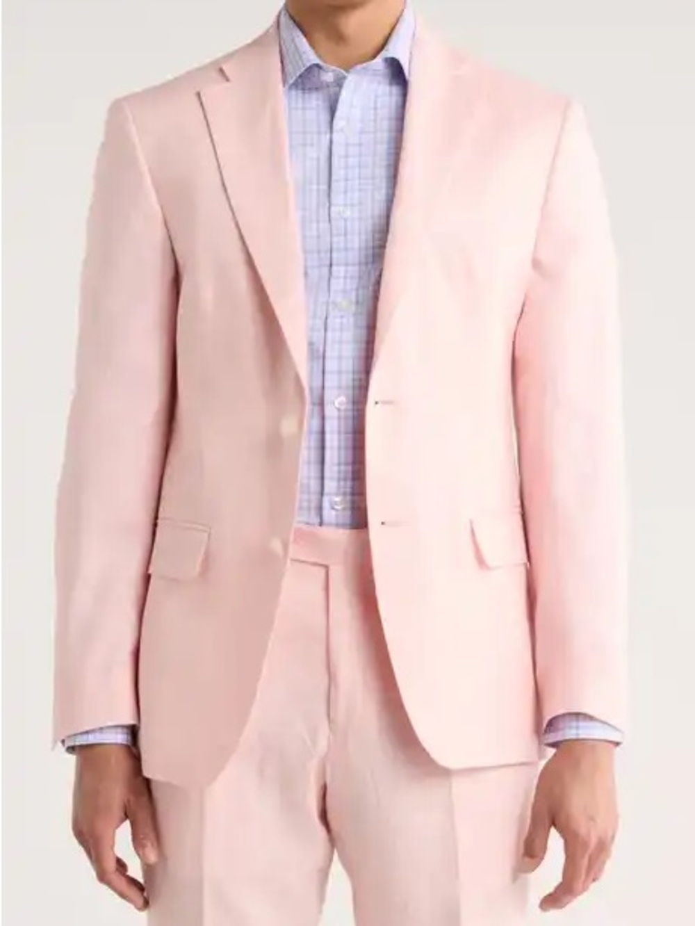 Tommy Hilfiger 2 Button Notch
Lapel cotton Sport Coat flat front pant 36S 30x30